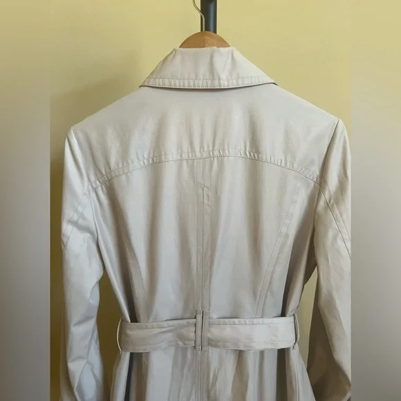 London Fog Trench Belted Raincoat Light Beige Size M - Picture 8 of 15